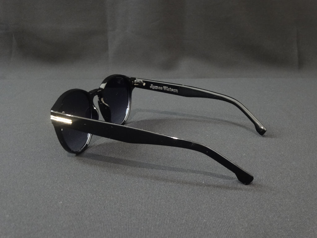 James Watson Classic Salon Sunglasses - Shaded Midnight Black
