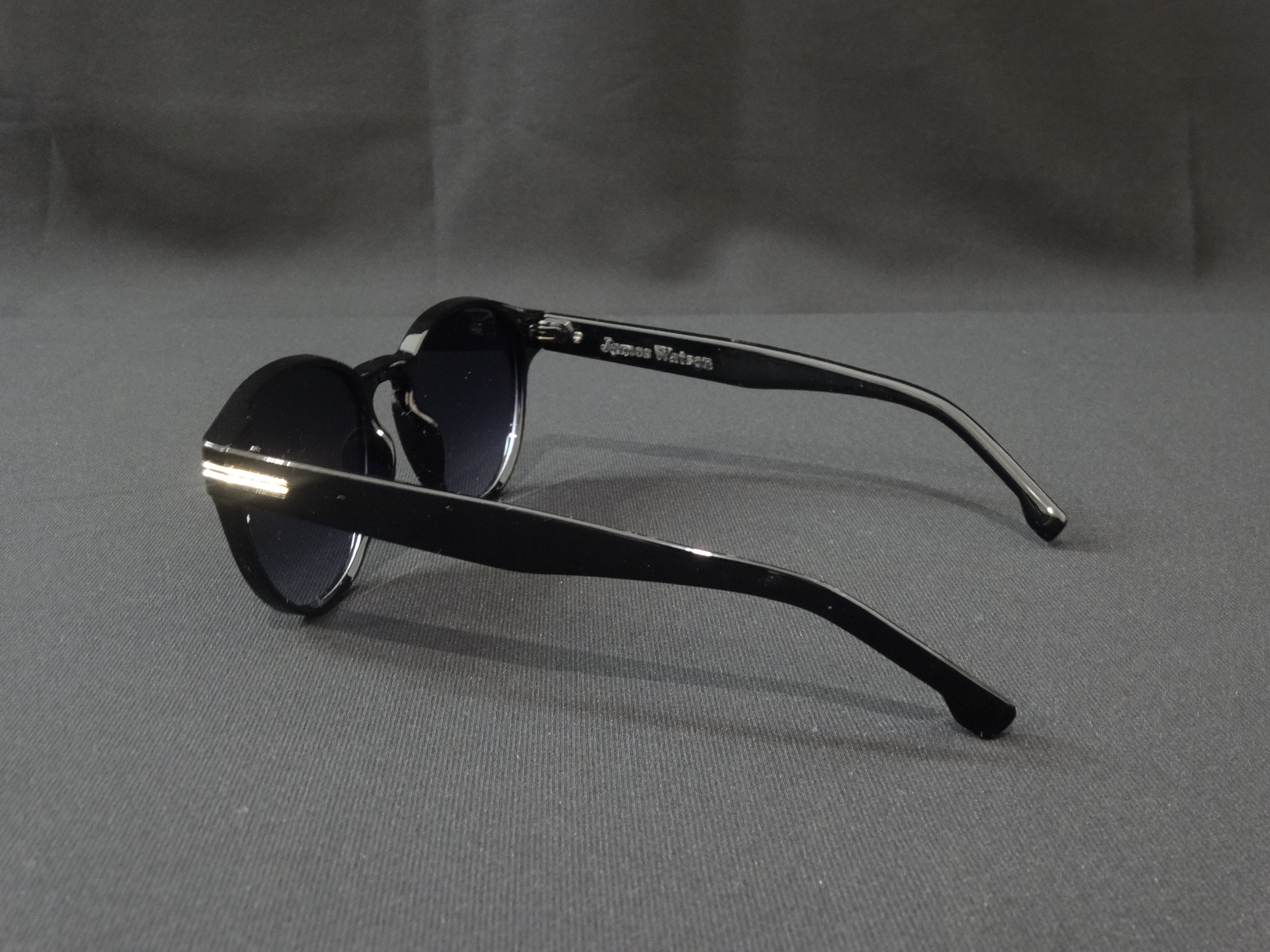 James Watson Classic Salon Sunglasses - Shaded Midnight Black