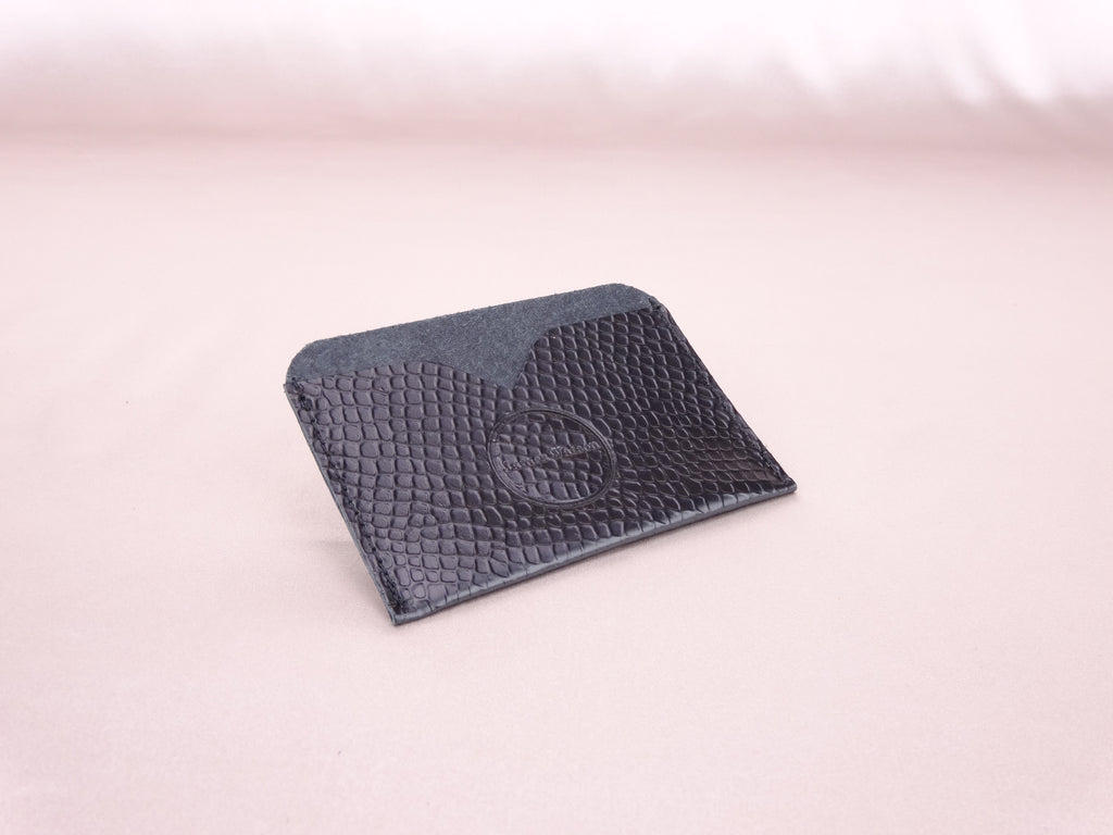 Pocket Wallet - Black Gloss Reptile