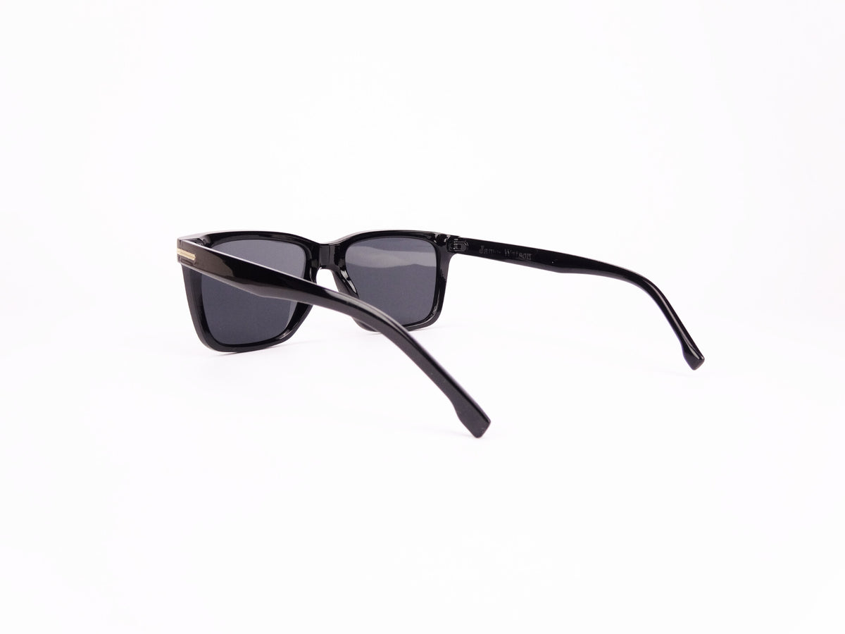 James Watson Large Wayfarer - Midnight Black - Polarised