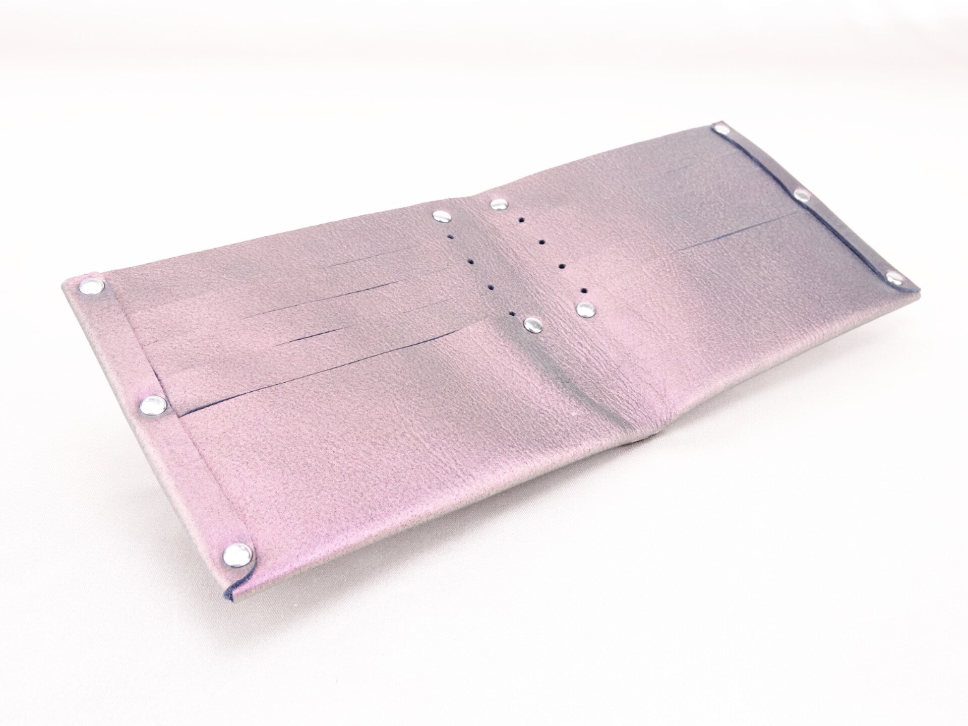 8 Pocket Wallet - Metallic Rose Gold