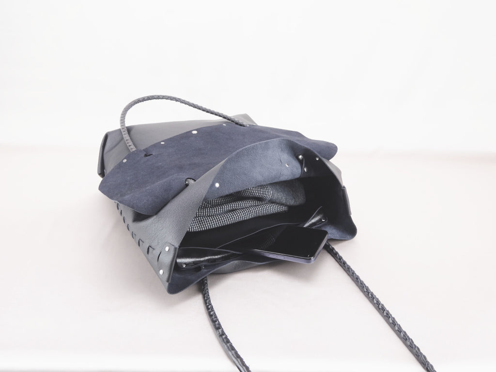 James Watson Soft Satchel - Matte Black