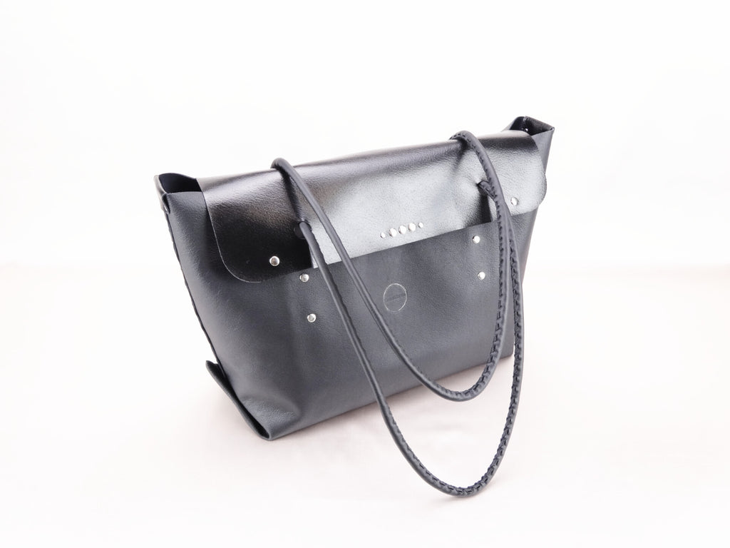 James Watson Soft Satchel - Matte Black