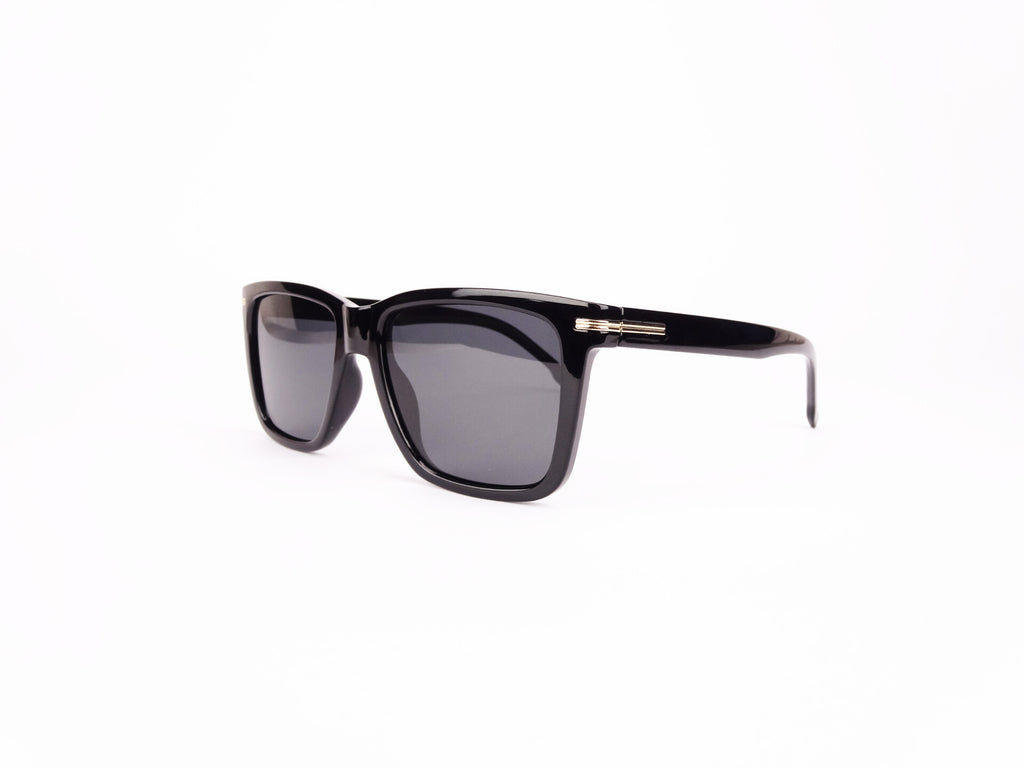 James Watson Large Wayfarer - Midnight Black - Polarised