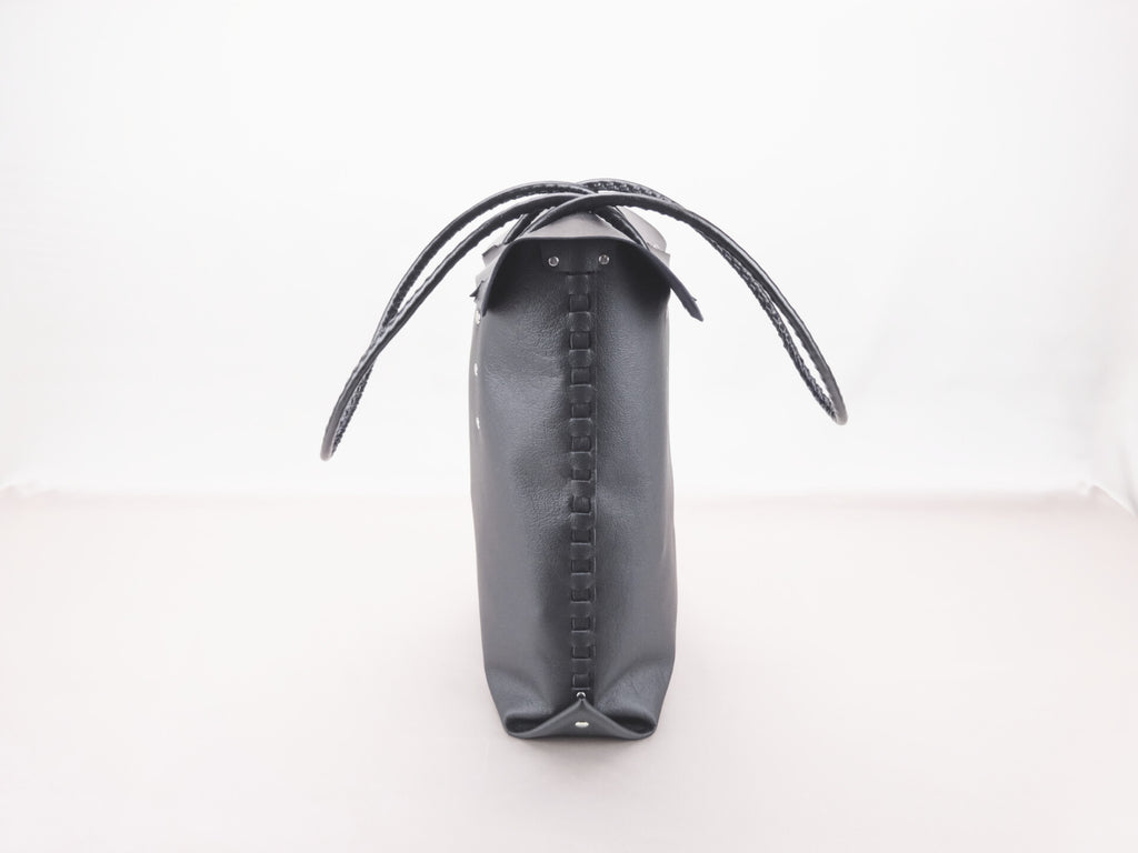 James Watson Soft Satchel - Matte Black