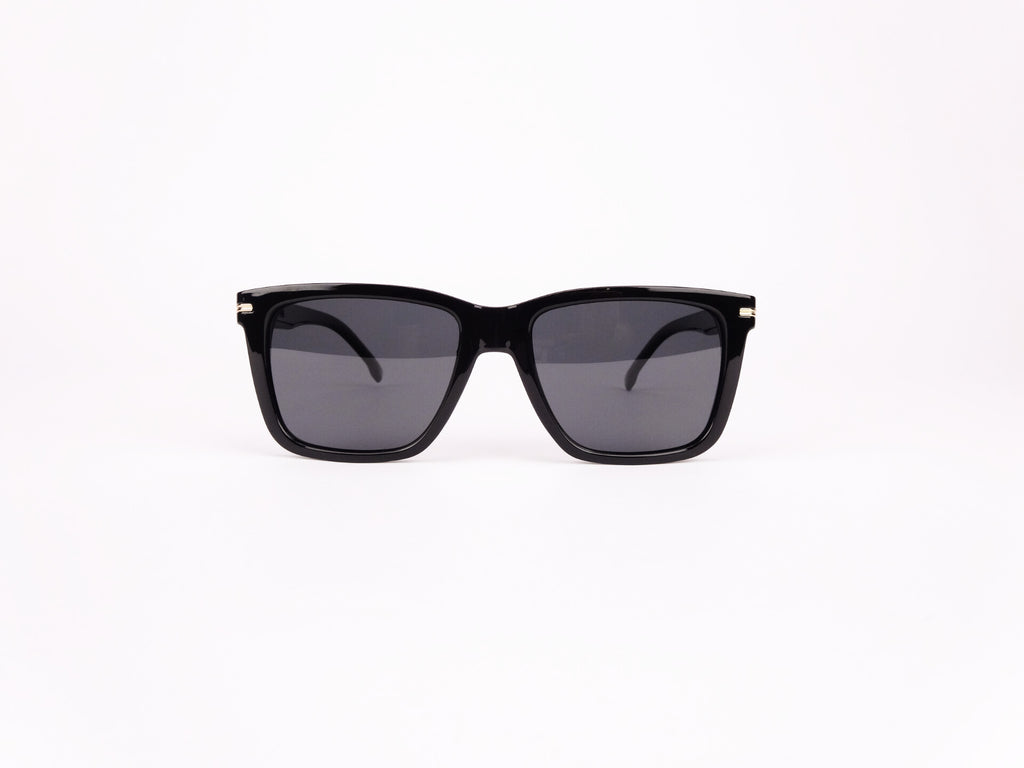 James Watson Large Wayfarer - Midnight Black - Polarised