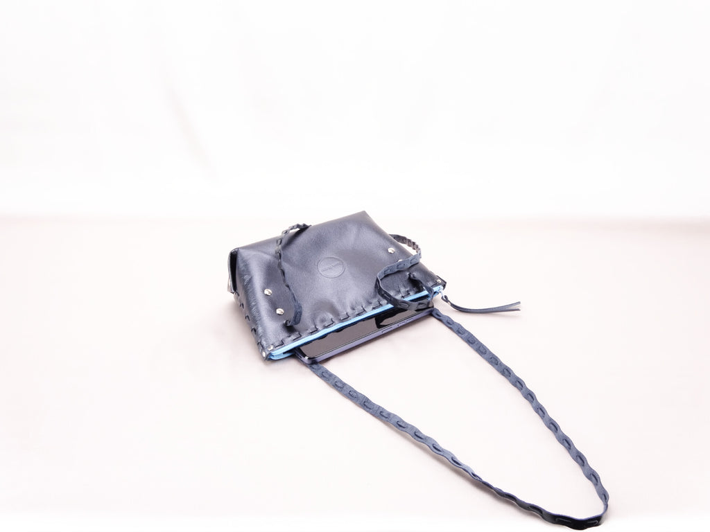 James Watson Handbag - Metallic Grey